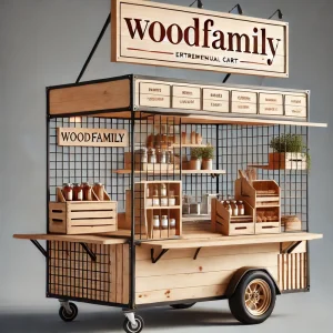 Carrito para Emprendedores en Madera