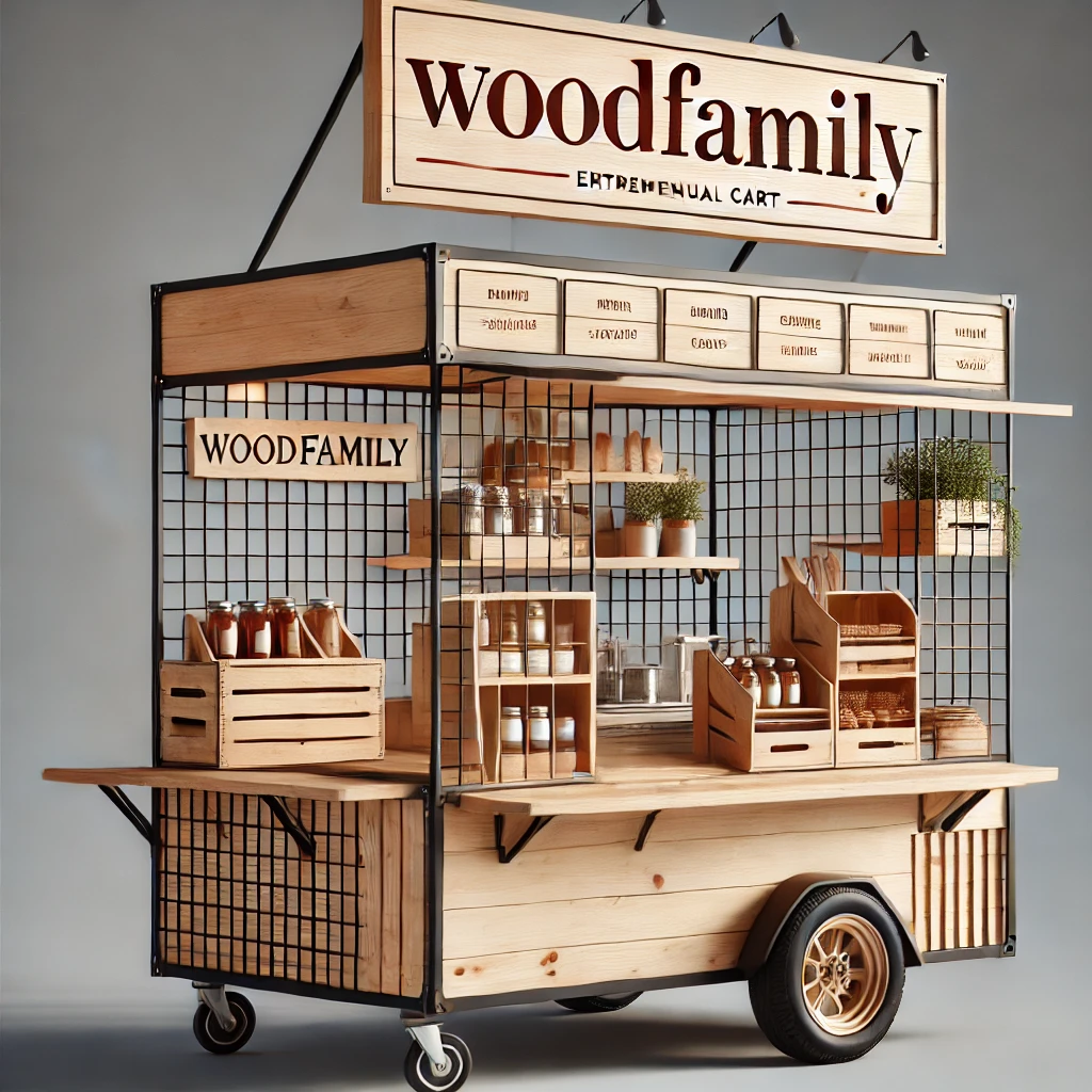 Carrito para Emprendedores en Madera