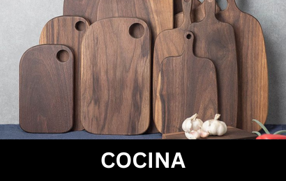 utensilios y productos de cocina fabricados en madera